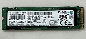 Samsung SM951 MZ-HPV5120 512GB M.2 2280 PCIe3.0 x4 AHCI SSD Lenovo PN SSD0E97911 - Afbeelding 1 van 8