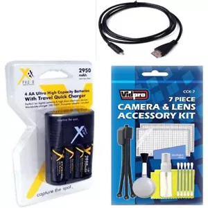 Battery + Charger + HDMI Cable for Fuji FujiFilm S4000 S3900 S3400 S3300 S8200 - Picture 1 of 1
