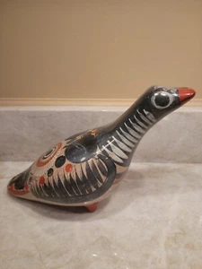 Vintage Signed Tonala Mexico Redware Pottery Decorative Folk Art Bird - Picture 1 of 7