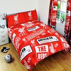 Official Liverpool FC Patch Double Duvet Cover Bedding Set Bedding Football New