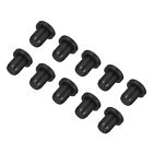 High Temp Silicone Plug T Shaped Solid Silicon Stopper Black 8X9x7mm 30Pcs