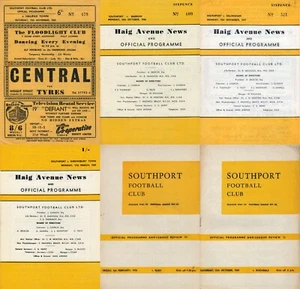 1960's SOUTHPORT FC HOME FOOTBALL PROGRAMMES - Your choice - FREE Postage - Picture 1 of 1