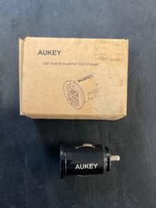 Chargeur voiture double USB Aukey Balck CC-S1 (GO1054805) - Photo 1 sur 6