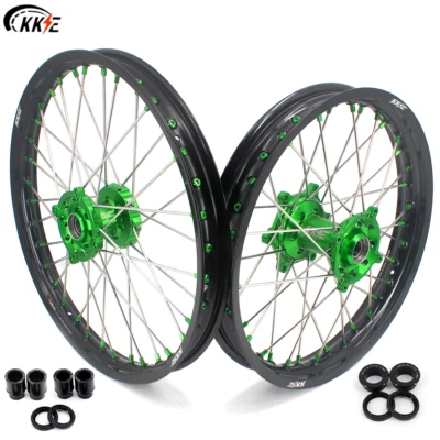 Llantas KKE 21/19 MX para bujes CNC Kawasaki KX125 250 KX250F KX450F 2006-2021 Foto 1 de 4