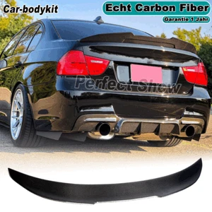 Für BMW 3er E90 320i 325i 330i M3 05-12 Carbon Heckspoiler Flügel Spoiler Lippe - Picture 1 of 15