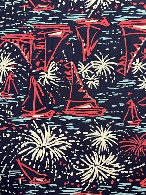 Tela de popelina de algodón Lilly Pulitzer Sparks Fly 17”x18” Foto 1 de 4