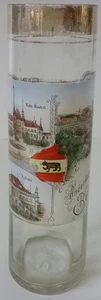 Bern Switzerland Enamel Souvenir Town Hall Historical Museum Glass Vase c.1900 - Picture 1 of 1