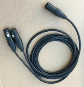 1-20'FT Mogami 2534 Splitter Cable Neutrik XLR Male to 2-Female Audio Microphone - Picture 1 of 4