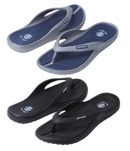 MEN'S SPORTS SANDALS THONG BEACH POOL INDOOR OUTDOOR FLIP FLOPS SLIPPERS SHOES - Picture 1 of 3
