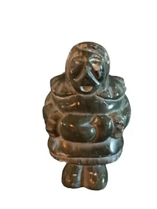 Inuit 1st Nation Carving "Singing Man" Signed JAMES  3 in tall - Picture 1 of 5