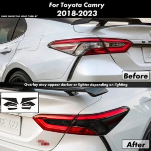 For Toyota Camry 2018-2024 SMOKE Rear Tail Light Decals Overlays Vinyl Tint - Bild 1 von 6