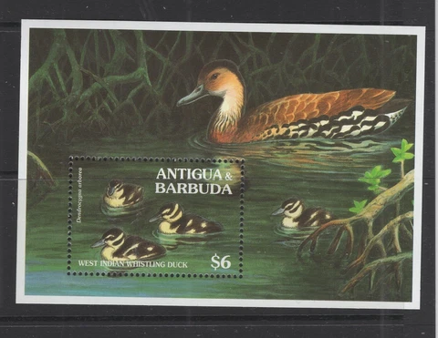 Antigua #1855 (1994 WWF Duck sheet)  VFMNH  CV $4.60 Cover
