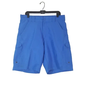 Bimini Bay cargo shorts men's 34x9.5 blue Dri-Fit Outdoor fishing - Picture 1 of 13