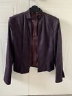NEXT Purple faux suede jacket petite size 10