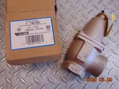 WATTS 740 050 1" x 1-1/4" WATER PRESSURE SAFETY RELIEF VALVE 0382820 - Image 1 of 2