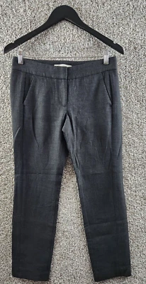 Pantalones de vestir grises Ann Taylor Loft Marisa pantalón de carrera pierna recta para mujer talla 2P Foto 1 de 4