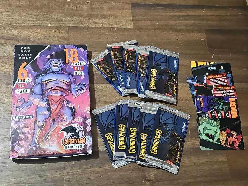 10 pacotes de cartas colecionáveis Skybox Disney 1995 gárgulas pacotes de papel alumínio lacrados de fábrica - Imagem 1 de 1