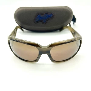 Maui Jim Blue Water Sonnenbrille Sandstein mit bronzefarbenen polarisierten Gläsern MJ 236-22 - Bild 1 von 12