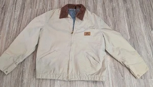 Vintage Duxbak Jacket Detroit Style Coat Duck Canvas Blanket Lined Men's S/M - Picture 1 of 17