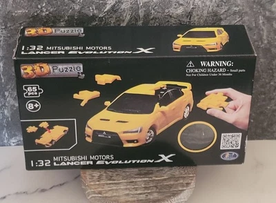 Rompecabezas 3D MITSUBISHI LANCER EVOLUTION X 1:32 Amarillo Plástico Modelo Coche Divertido Foto 1 de 4