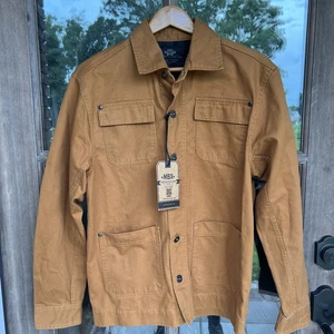 MBX Men’s Tan Brown canvas Jacket With Pockets Size Medium 100% Cotton - Picture 1 of 13