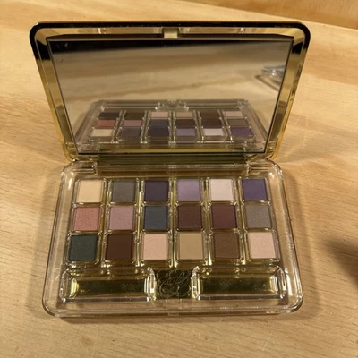 Estee Lauder Deluxe Eyeshadow Compact Gold 18 Count Pure Color Shades Mirror New - Image 1 of 4