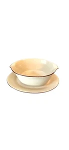Placa adjunta vintage Teleflora beige Gravy barco 8" - Imagen 1 de 6