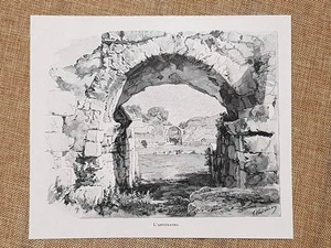 In Sicilia nel 1897 Siracusa L'anfiteatro e Tomba di Archimede Gastone Vuillier - Bild 1 von 1