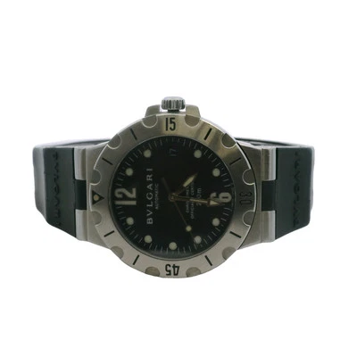Bulgari Diagono SD38S Stainless Steel 38mm Black Dial Automatic Watch - Image 1 of 4