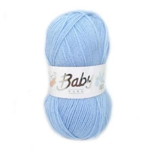 Woolcraft Baby Care 4Ply 100g Knitting Wool Yarn - 703 BABY BLUE - Picture 1 of 1