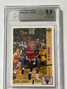 1991-92 NBA Upper Deck #44 Michael Jordan Bulls - Beckett BGS 8.5 Near Mint - Bild 1 von 2