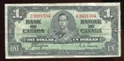 Canada 1937 $1 | Average Circulated | P-58.e | Bc-21d | Free Shipping