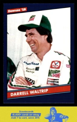 2019 Donruss 1986 Retro Darrell Waltrip card #158 Junior Johnson & Associates - Image 1 of 2