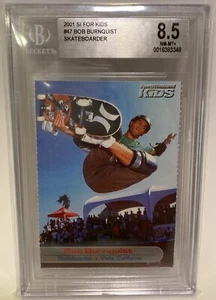 2001 Sports Illustrated SI For Kids #47 Bob Burnquist BGS 8.5 NM-MT+ Skateboard - Picture 1 of 2