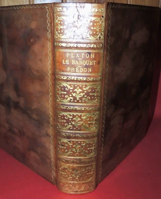 PLATON  ‎Le Banquet suivi de Phédon‎. Un des 25 expl. nominatifs. Belle reliure - Photo 1/4