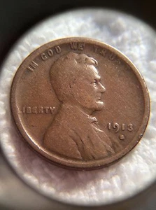 1913-S Lincoln Cent - VG. INV#3621 - Imagen 1 de 3