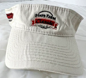 State Farm Insurance Embroidered Wrapback Sun Visor Golf Beach Hat Cap - Picture 1 of 7