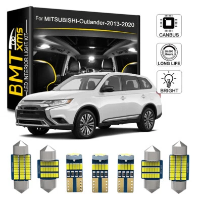 11x White Interior LED Dome Light Package Kit for 2013-2020 MITSUBISHI-Outlander Foto 1 de 4