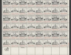 1979 US Scott #1779-82, 15c, American Architecture, Sheet of 40 MNH - Picture 1 of 1
