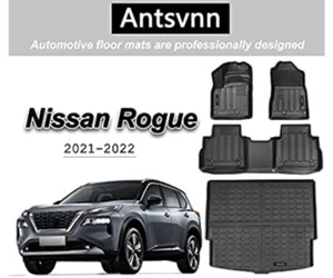 Antsvnn Floor Mats 2 Rows W/ Trunk Liner 3pc Set 21-22 For/fits Nissan Rogue All - Picture 1 of 2