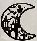 1X Witch Moon Vinyl Sticker Decal Halloween Car Bumper Window Fun Glass 5X6inch