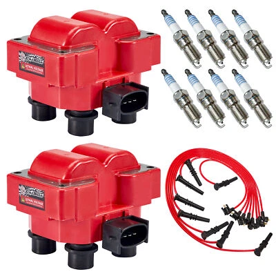 FD487 Ignition Coils + Spark Plugs + Wire Set for 92-97 Ford Crown Victoria 4.6L - Image 1 of 4