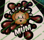 Cockapoo Mum Mud Splat Car Van Bike Window  funny Cute Sticker Cock-A-Poo dog