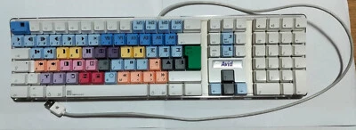 Tastiera Apple Mac QWERTY Colored AVID Video Editing Keyboard Vintage - Immagine 1 di 4