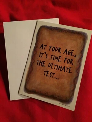 Naughty Greeting Card Funny Humor Sarcastic Joke Happy Birthday  - Image 1 of 2