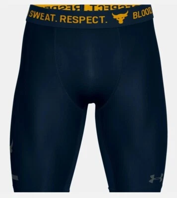 NEW Under Armour x Project Rock BSR HeatGear Compression Shorts Size Medium - Image 1 of 4