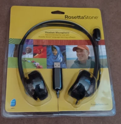 Rosetta Stone Headset Microphone USB For Language Learning Software. New Sealed - Image 1 of 2