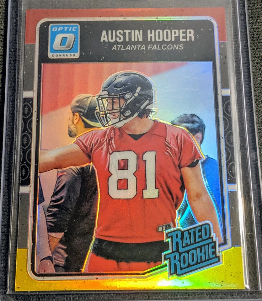 2016 Optic Austin Hooper Rated Rookie Red Yellow Prizm Atlanta Falcons - Image 1 of 1
