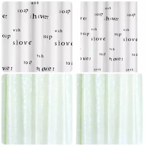 Polyester Shower Curtain 180X180 cm Water Mildew Resistant Soft Luster AQUALONA - Picture 1 of 9