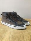 Mens Adidas Trainers Size 8.5 Nizza Hightop Lace Up Brown Casual/Sports Trainers
